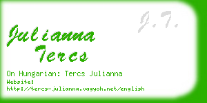 julianna tercs business card